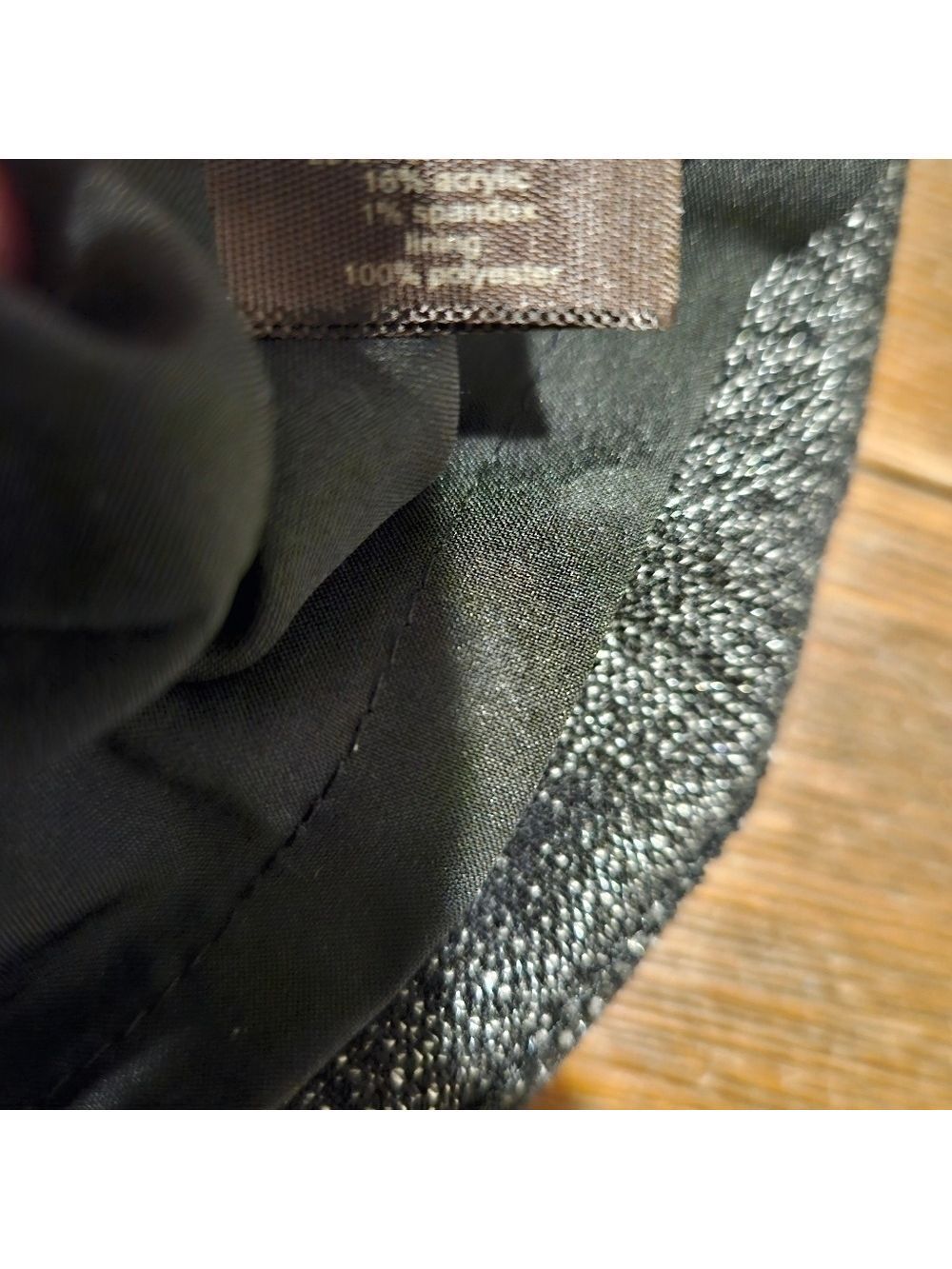 THE LIMITED WOMEN'S BLACK/GREY TWEED ABOVE THE KNEE SKIRT SIZE 12 - Picture 8 of 8